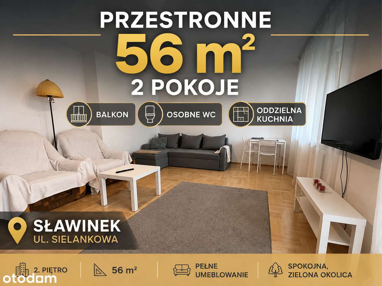 2 pokoje, ul. Sielankowa, os. Sławinek