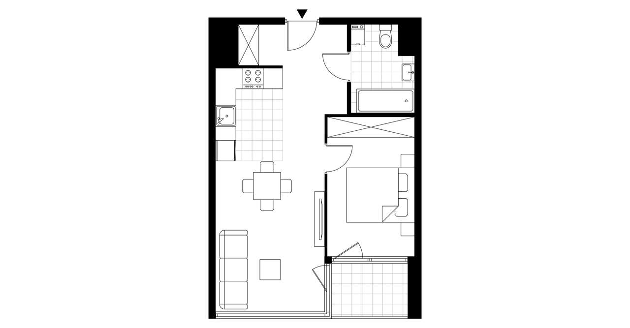 2-pokojowe mieszkanie 44m2 + loggia Bez Prowizji - Pełny obrazek: 5/10