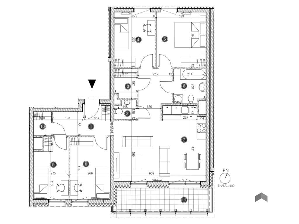 Twój nowy apartament - 5 pokoi - Pełny obrazek: 4/4
