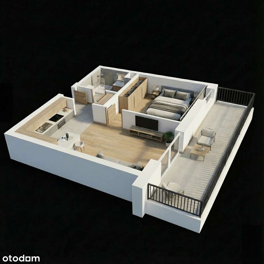 Apartament 12 - 35.47m2 + balkon 7.19m2 - Łódzka 166 Częstochowa - Pełny obrazek: 3/16