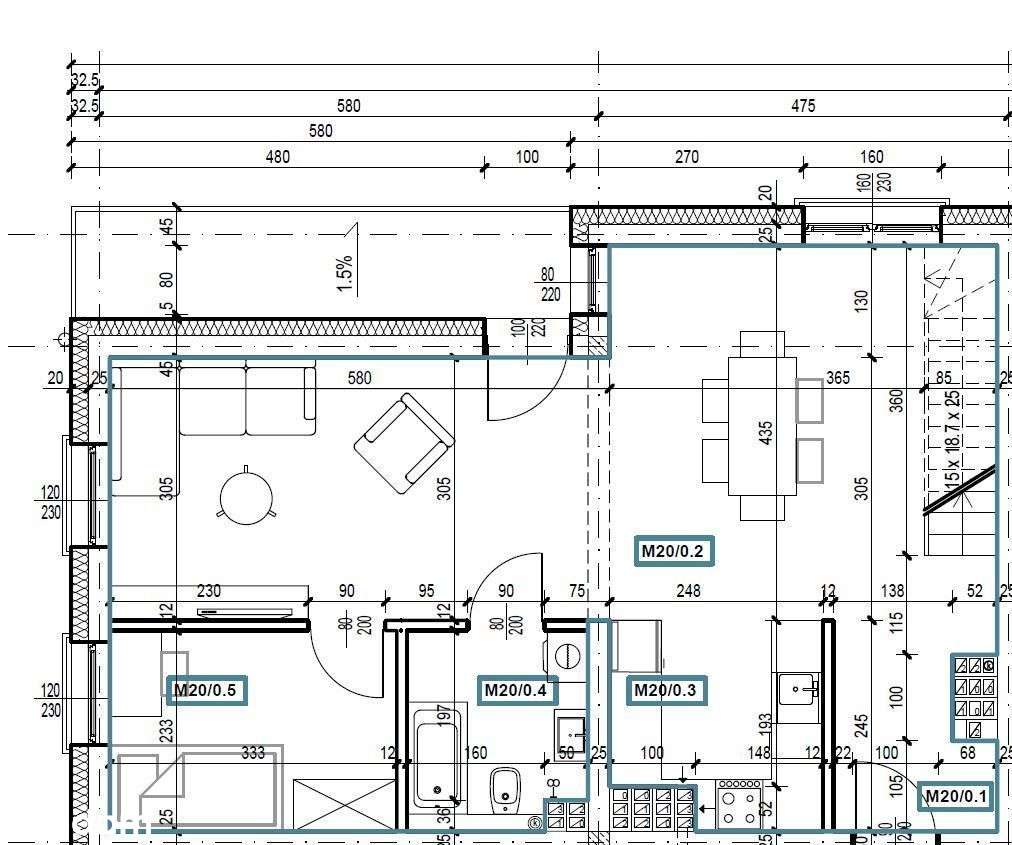 Wieliczka, 5 pokoi, 98,80m2 + balkon,-6