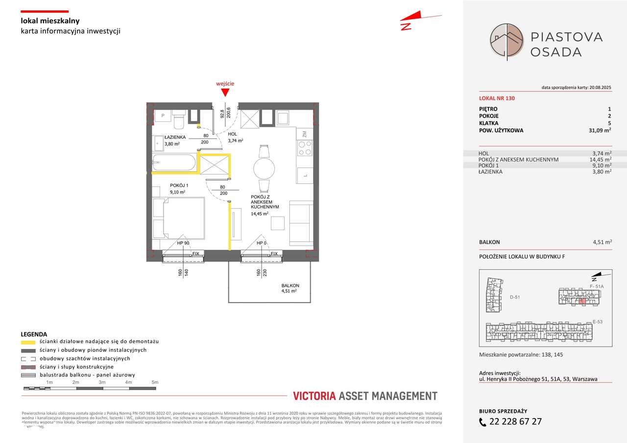 2-pokojowe mieszkanie 31m2 + balkon Bezpośrednio - Pełny obrazek: 2/9