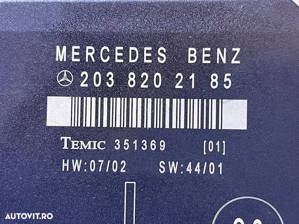 Unitate Modul Calculator Usa Portiera Stanga Spate Mercedes W203 Clasa C Class 2000 - 2007 Cod 2038202185 - 6