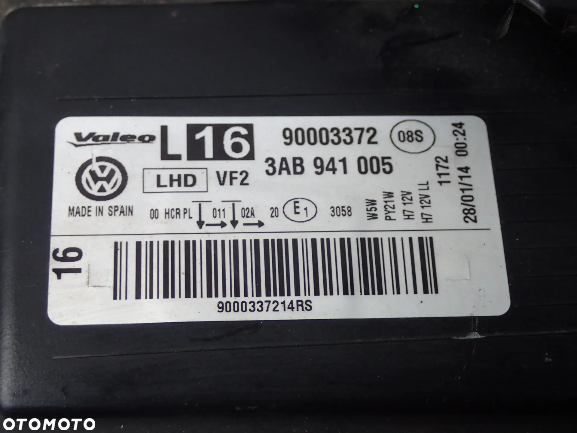 LAMPA LEWY PRZÓD VW PASSAT B7 ANGLIK 3AB941005 - 6