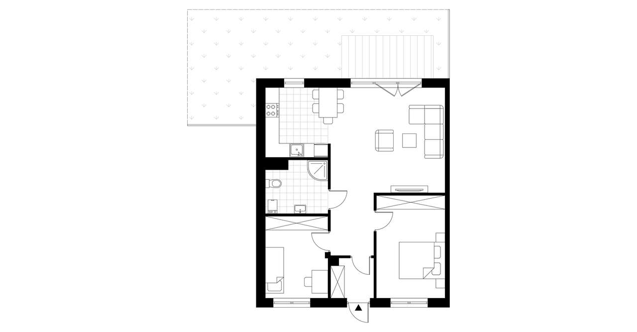 3-pokojowe mieszkanie 66m2 + ogródek Bez Prowizji - Pełny obrazek: 4/7