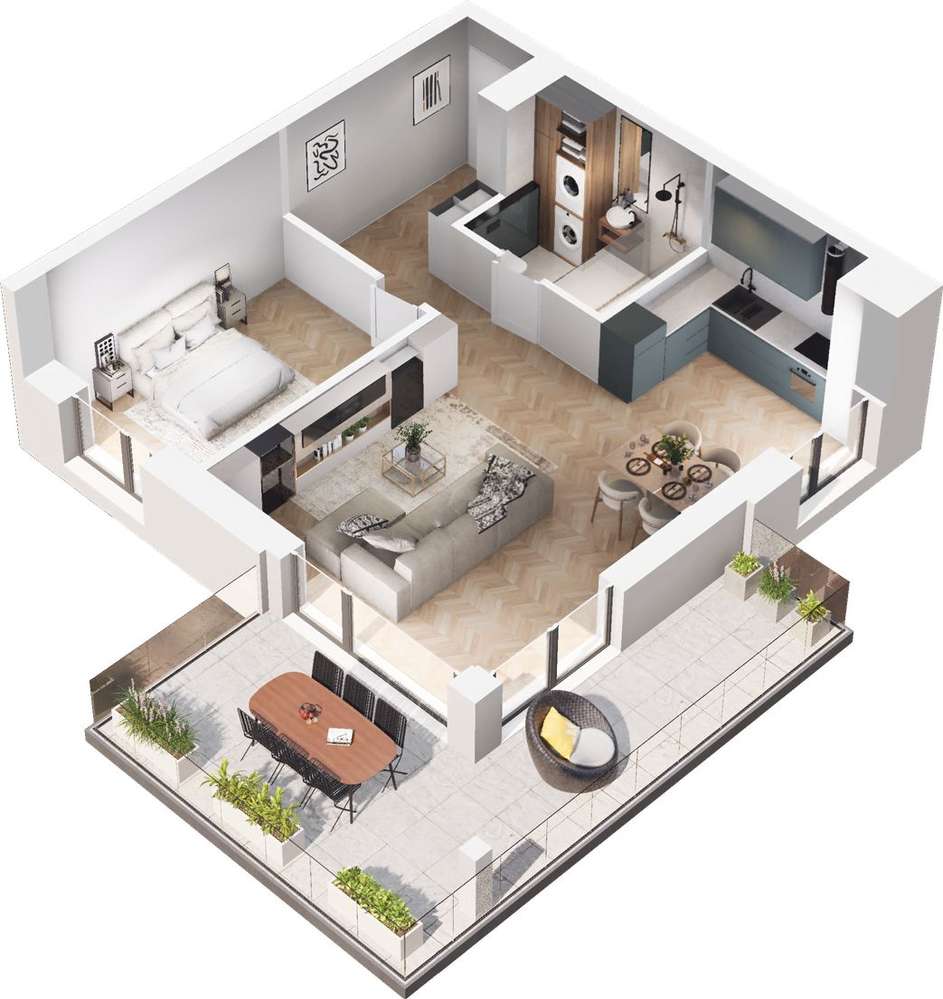 Ville Garden | mieszkanie 2-pok. | B.18 - Pełny obrazek: 5/10