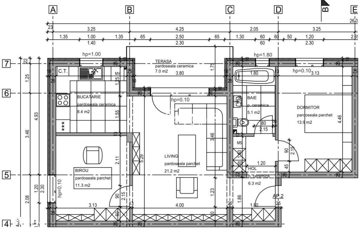 Apartament 3 Camere Sanpetru/ Intabulat - Imagine principală: 5/11