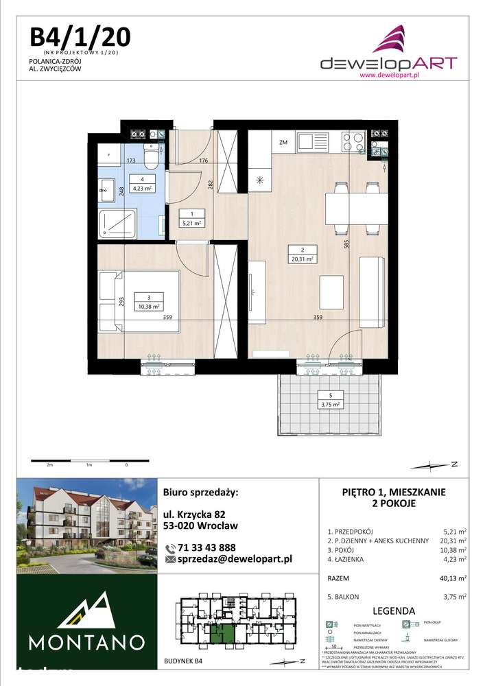 Montano | mieszkanie 2-pok. | B4/1/20 - Pełny obrazek: 2/9