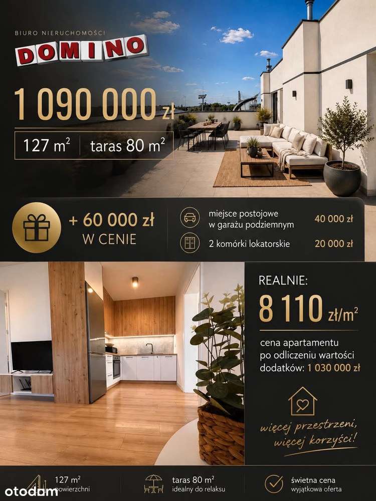Dwupoziomowy apartament na Osiedlu Kalina pow. 127m, taras 80m-16