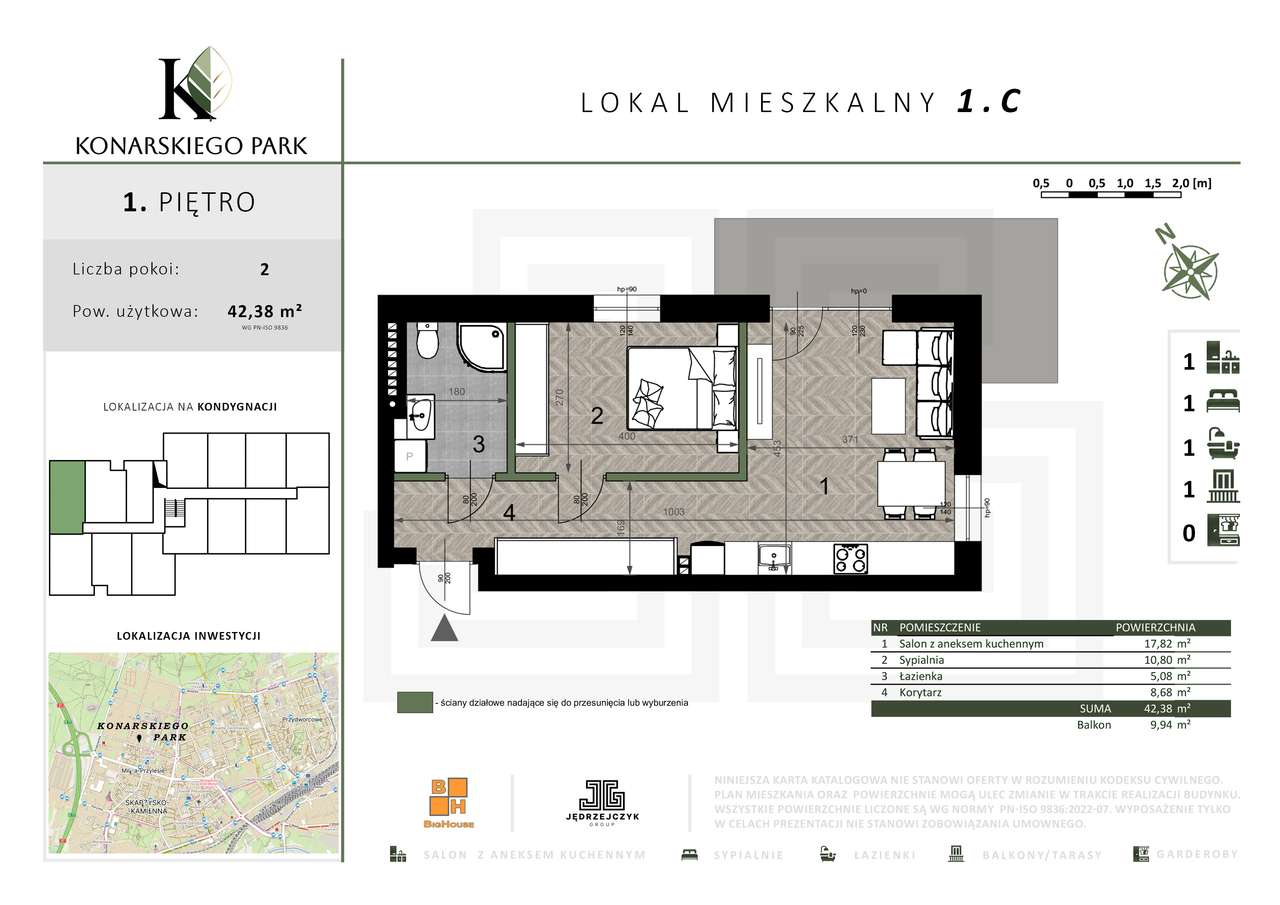 MIESZKANIE 1.C | KONARSKIEGO PARK