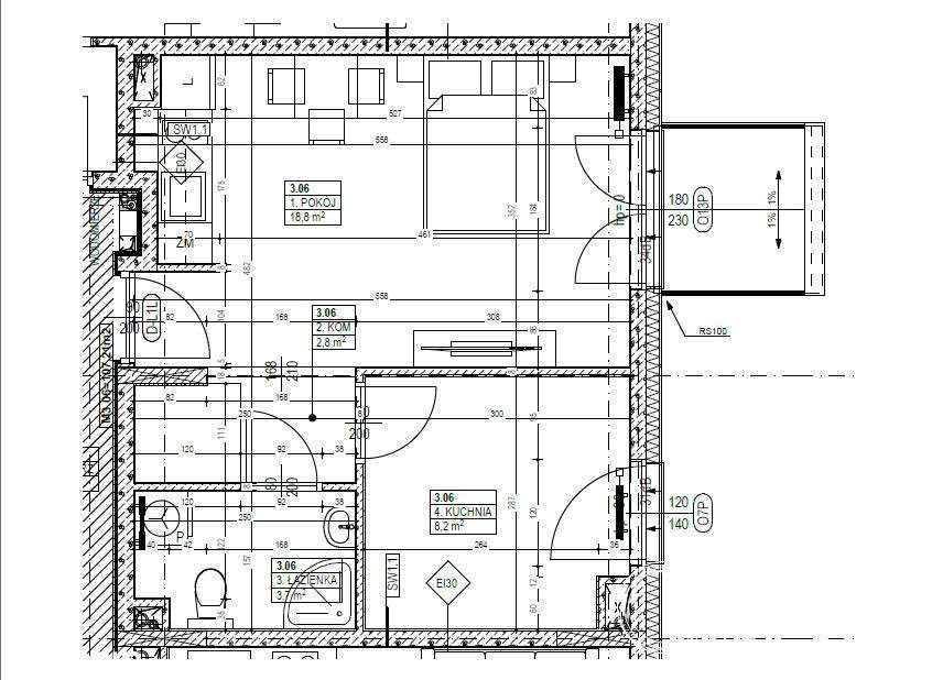 Dwupoziomowe mieszkanie 110 m2, Warszawa Ursus-15