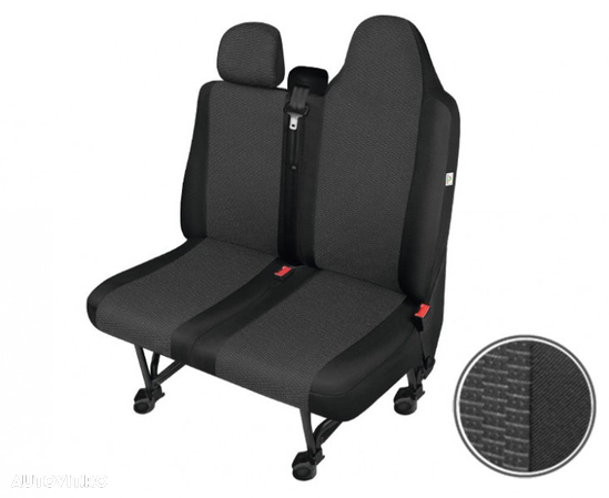 Husa bancheta cu doua locuri Ares Van DV2 Master , pentru Nissan NV400 pana in 2015, Opel Movano 2 dupa 2010-, Renault Master dupa 2010-, cu bancheta fractionata - 3