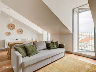 T1 em edificio novo, na Graça, Varanda com vista Tejo e cidade, Lisboa - Grande imagem: 3/24