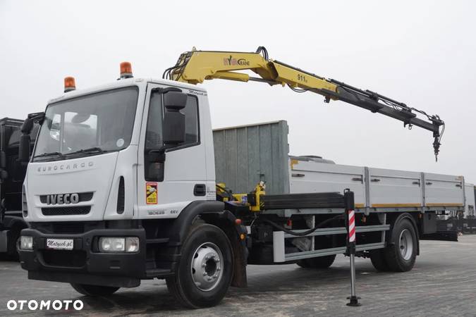 Iveco EUROCARGO 160E22 / 4X2 / SKRZYNIOWY - 7,5 M + HDS HYVA 911 / PILOT / ROTATOR / EURO 5 / 2012 ROK - 1