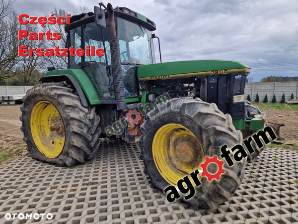 John Deere 7800 części, skrzynia most silnik wał - 2