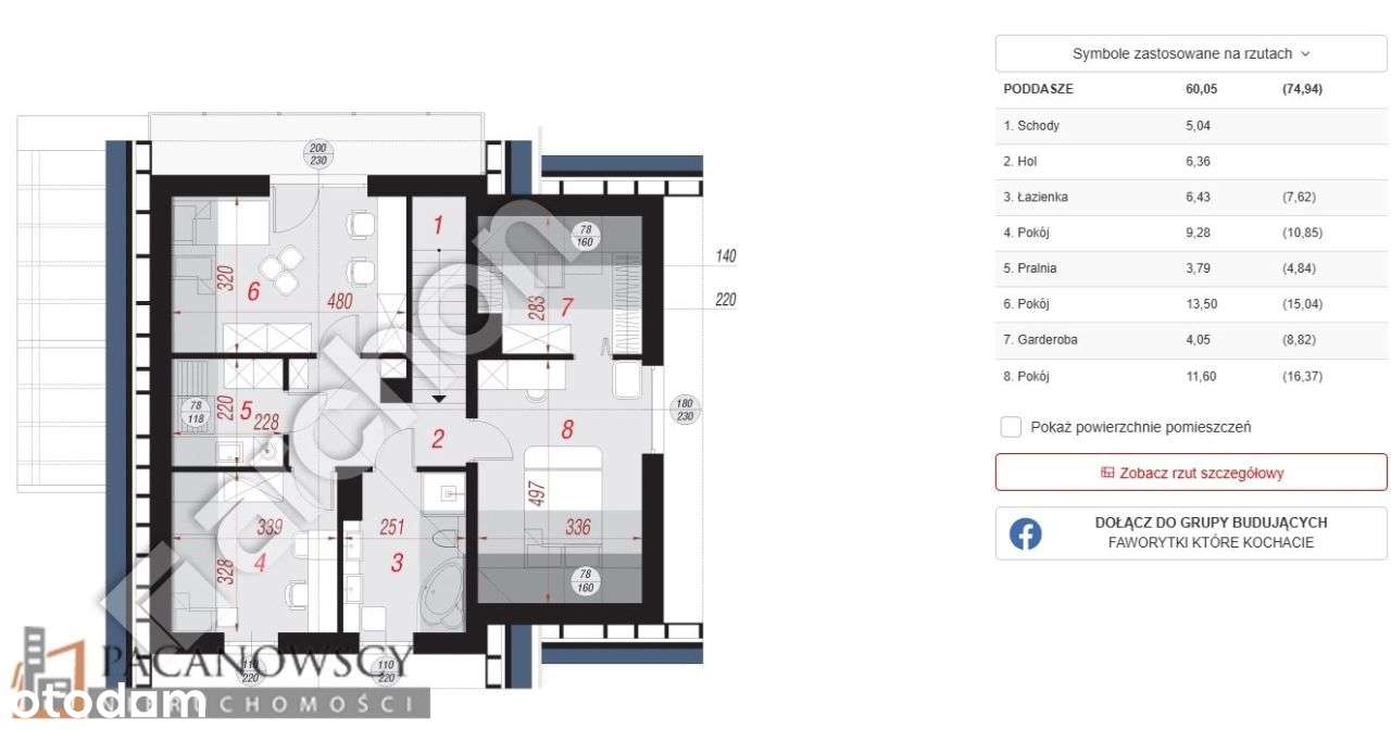 Dom, 125,58 m², Brzezie-11