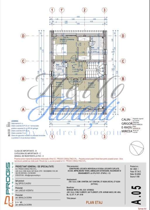 Casa 120 mp semifinisata P+1, zona centrala Chinteni - Imagine principală: 4/4