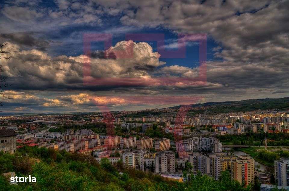 Teren  cu PUZ Feleacu 2.800mp parcelabil/ 4 utilități asfalt panorama-8