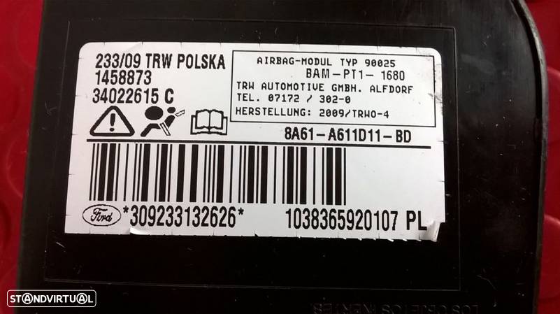 Airbag Banco Esquerdo - 8A61-A611D11-BD [Ford Fiesta VI] - 3