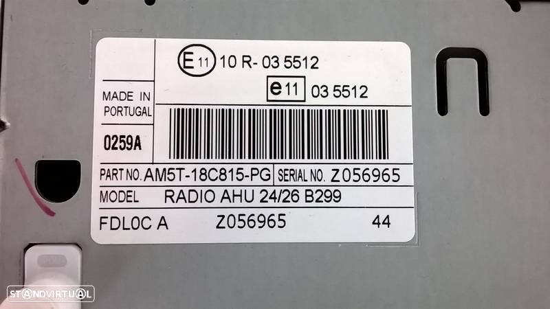 Rádio - AM5T-18C815-PG / 10R-035512 [Ford Fiesta VI] - 4