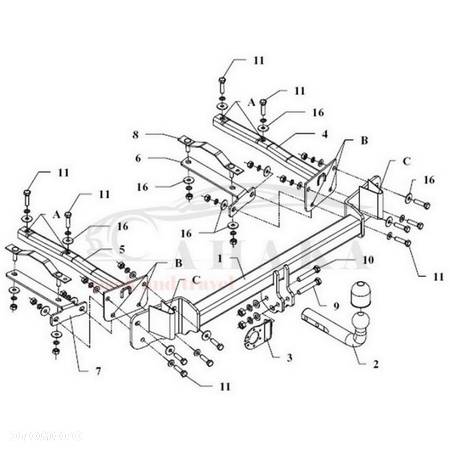 Hak Holowniczy Odkręcany Do Bmw Seria 3 E36 Touring Kombi 1995-1999 - 5