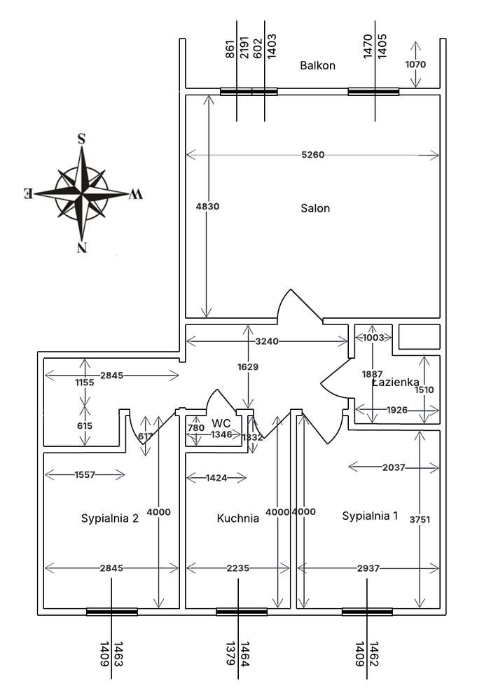3-pokojowe mieszkanie na Gaju - Pełne Wyposażenie, Klimatyzacja - Pełny obrazek: 4/13
