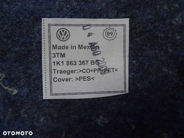 DYWAN WYKŁADZINA PODŁOGA VW GOLF VI 6  KOMBI NR48 - 10