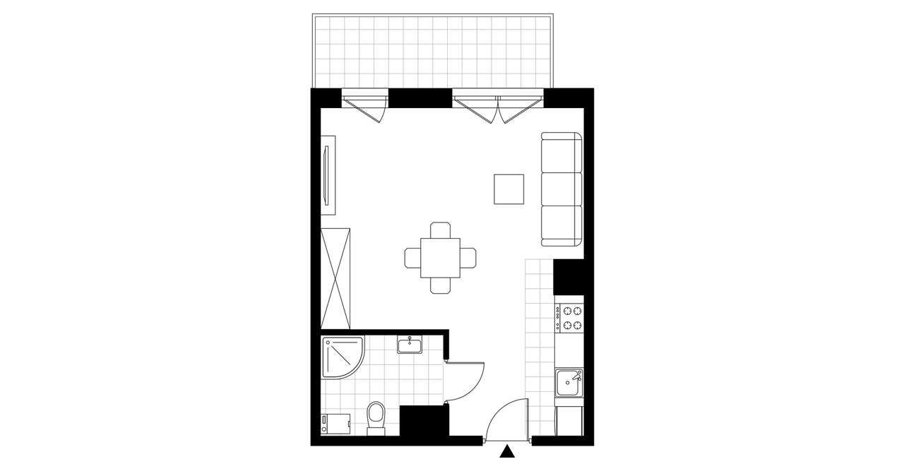 1-pok. mieszkanie 34m²+balkon | gotowe do odbioru - Pełny obrazek: 2/7