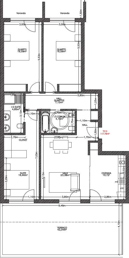 T3 com terraço, Avenida da Europa-9