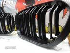 Grelha frontal BMW F20 / F21 LCI +15 M2 look / dupla lamina preto mate - 8