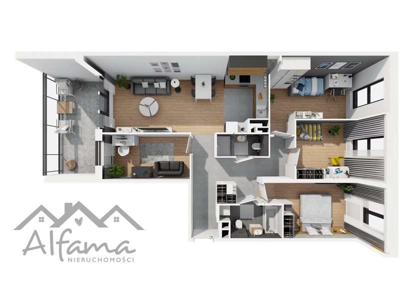Dwustronne 5 Pok|Balkon 12m2|Park|Tramwaj|Klucze w  marcu|ENG-3