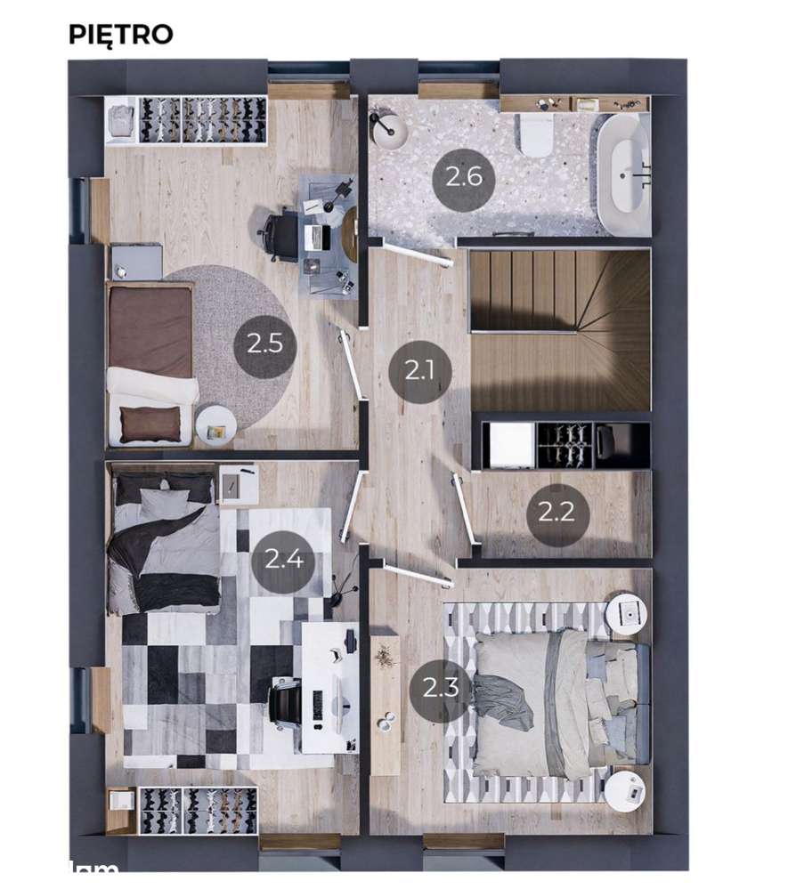 Nowoczesny bliźniak na obrzeżach miasta-6