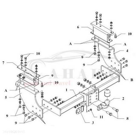 Hak Holowniczy Odkręcany Do Iveco Daily 50C Furgon, Bus 2011-2014 - 6