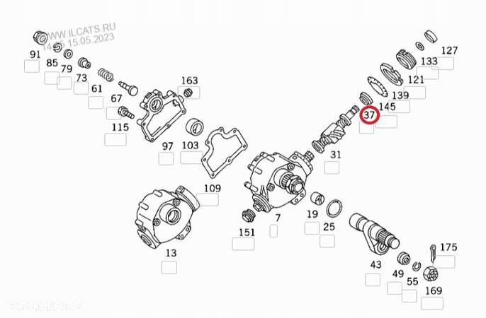 MERCEDES L 1313,1314 ŁOŻYSKO PRZEKŁADNI KIEROWNICZ - 2