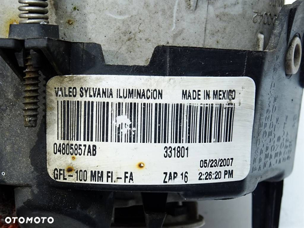 HALOGEN LEWY CHRYSLER SEBRING kabriolet (JS) 2007 - 2010 2.0 CRD 103 kW [140 KM] olej napędowy 2007 - 4