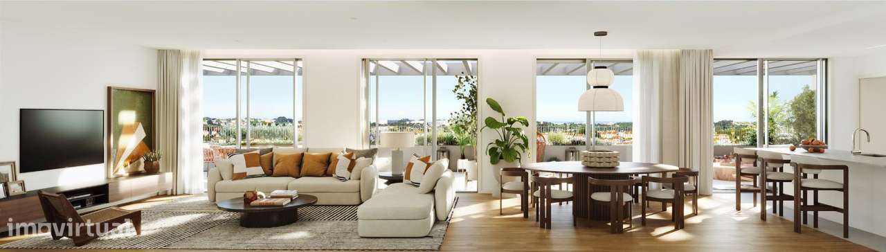 T1 Novo c/ Terraço e Lugar de Garagem no Empreendimento Verde Vale - Grande imagem: 4/23