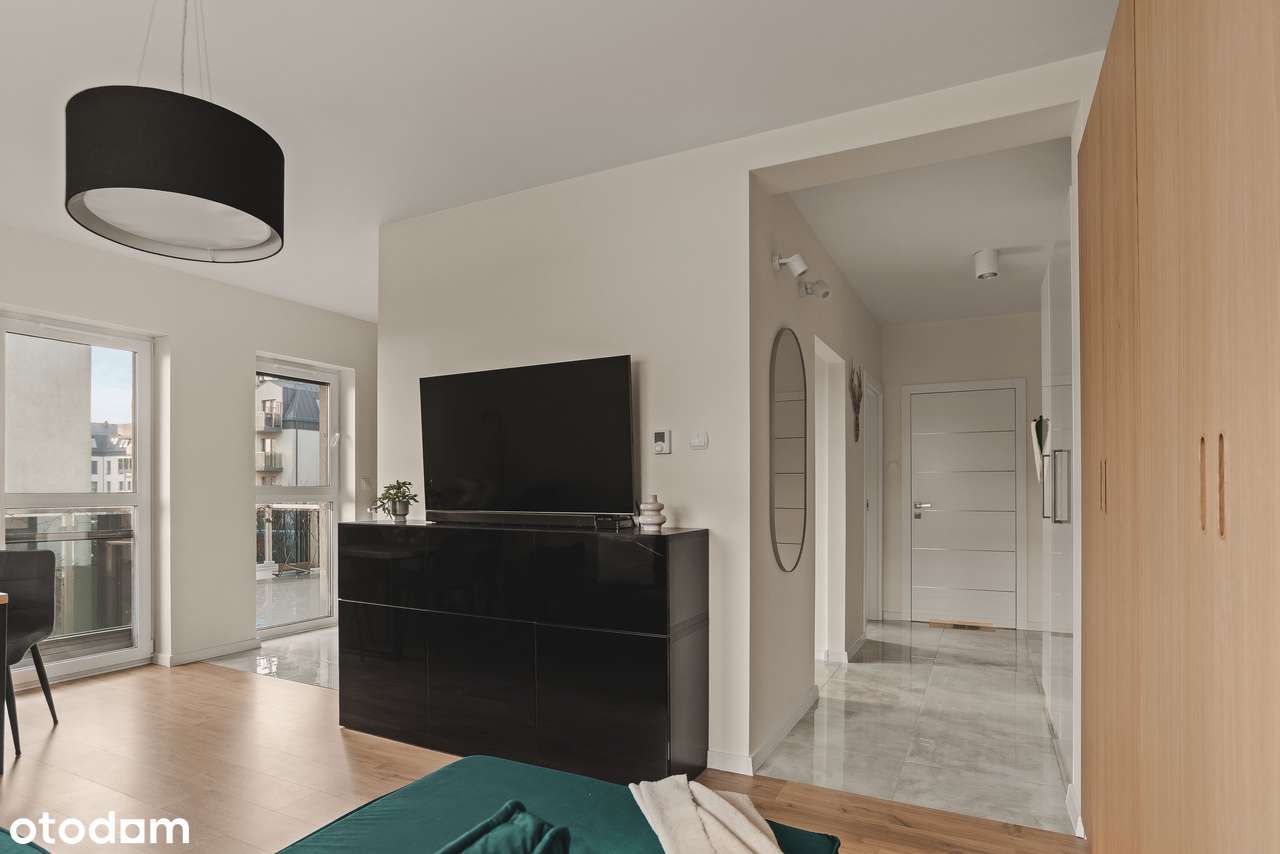 Idealnie urządzone mieszkanie z klimatyzacją 2-pok| Skrytka lokatorska-5