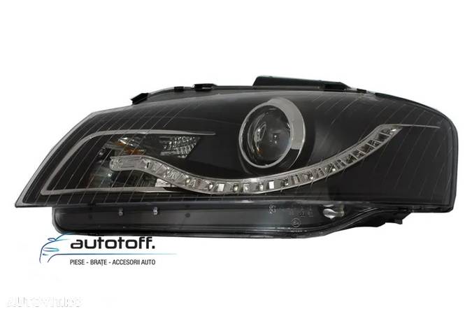 Faruri DAYLIGHT Audi A3 8P (03-08) Fundal Negru - 2