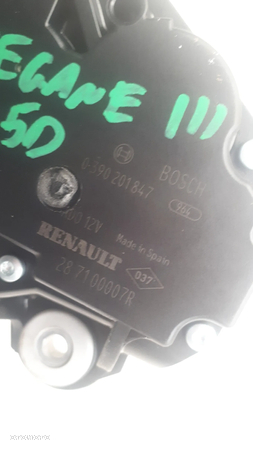Renault Megane III HB 5D Silniczek Wycieraczki Tylnej 0390201847 - 3