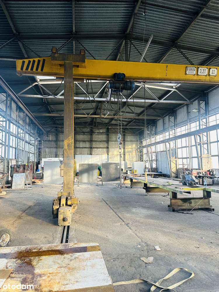 Wynajmę pod produkcję - magazyny, suwnice, plac tir, od 100 m2, h=7m - Pełny obrazek: 1/12