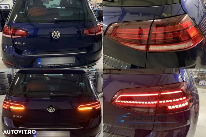 Difuzor bara spate si Stopuri LED VW Golf 7 Facelift (2017+) GTI Design - 10