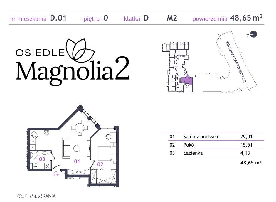 Mieszkanie 2 pokojowe NA POŁUDNIOWY WSCHÓD - Pełny obrazek: 4/10