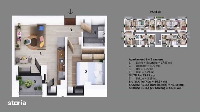 Apartament 2 camere | Ion Creanga / Nichita Stanescu Odaile 500m DN1-3