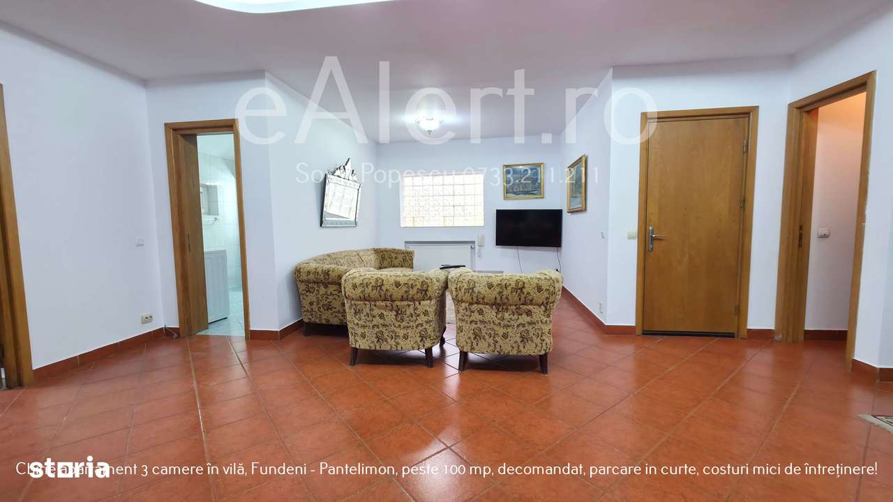 Apartament 3 camere în vilă – 100+ mp, curte, parcare, zonă excelentă - Imagine principală: 2/20