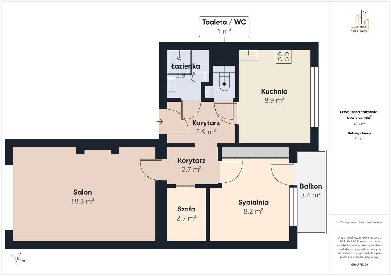 Reden/Wysoki parter/ 2 pokoje/ duża kuchnia/-19