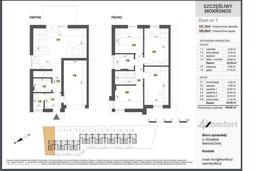 Dom szeregowy Mokronos Dolny Wrocław - bez prowizji- GOTOWY DO ODBIORU - Pełny obrazek: 5/11