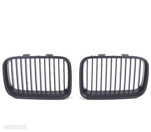 GRELHAS FRONTAIS PARA BMW E36 91-96 LOOK M PRETO MATT - 2