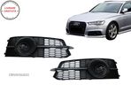 Grile Laterale Audi A6 C7 4G S Line Facelift (2015-2018) Negru- livrare gratuita - 8