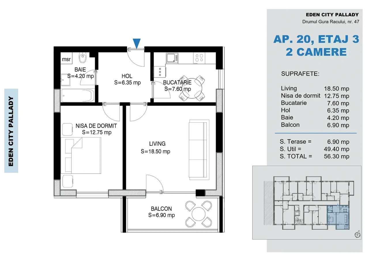 Sector 3 Apartament 2 Camere Decomandat Metrou Luminos-1