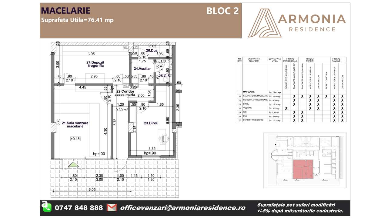 Spatiu comercial - zona Coresi - Tractorul - ARMONIA RESIDENCE Brasov - Imagine principală: 2/12